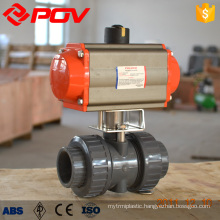 Water system plastic pvc motorized plastic ball valve